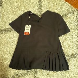 Zara black blouse brand new size xs